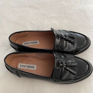 Black loafers
